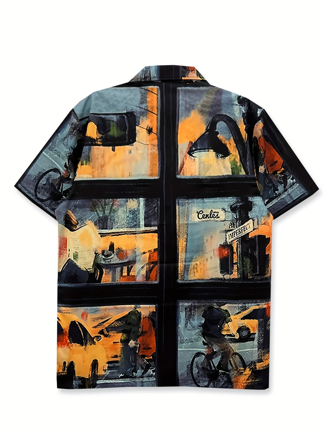 Floral Oil Painting Print Shirt